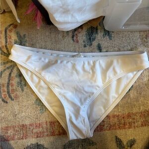 White bikini bottoms
